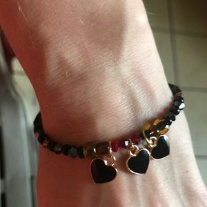 Goth heart charms. New